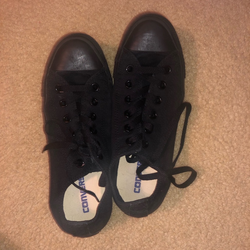 All Black Converse